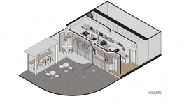 ออกแบบ ผลิต และติดตั้งร้าน : ร้าน Bubble Tea บางแสน ชลบุรี